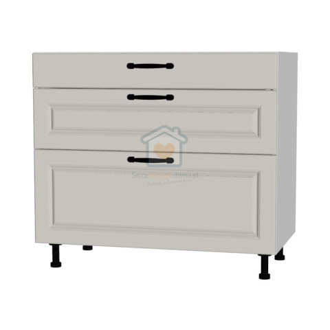 Szafka kuchenna z trzema szufladami cichy domyk 90 cm KAMMONO F4 Szafka kuchenna z trzema szufladami cichy domyk 90 cm KAMMONO F4