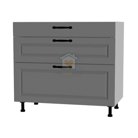 Szafka kuchenna z trzema szufladami cichy domyk 90 cm KAMMONO F4 Szafka kuchenna z trzema szufladami cichy domyk 90 cm KAMMONO F4