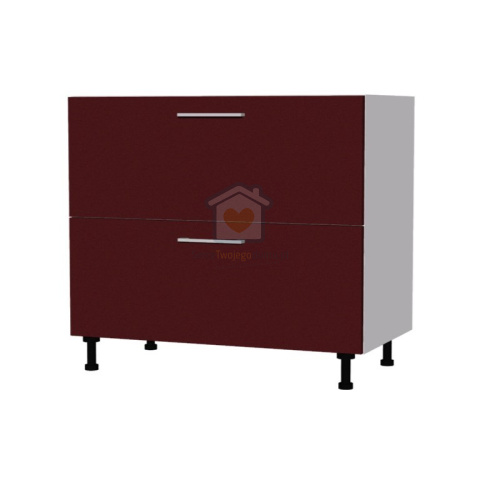 Szafka kuchenna z szufladami pod płytę cichy domyk 90 cm KAMMONO M4 Szafka kuchenna z szufladami pod płytę cichy domyk 90 cm KAMMONO M4