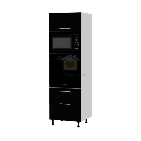 Słupek kuchenny do zabudowy piekarnika i mikrofali z szufladami 60 cm KAMMONO M4 Słupek kuchenny do zabudowy piekarnika i mikrofali z szufladami 60 cm KAMMONO M4