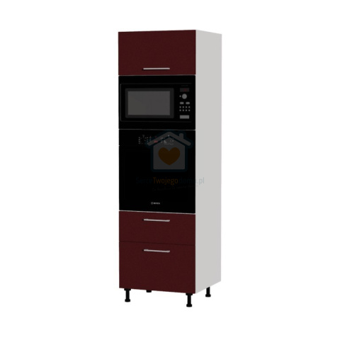 Słupek kuchenny do zabudowy piekarnika i mikrofali z szufladami 60 cm KAMMONO M4 Słupek kuchenny do zabudowy piekarnika i mikrofali z szufladami 60 cm KAMMONO M4