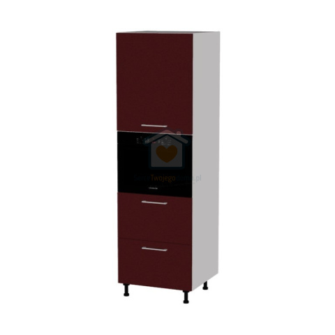 Słupek kuchenny z szufladami do zabudowy piekarnika kompaktowego 60 cm KAMMONO M4 Słupek kuchenny z szufladami do zabudowy piekarnika kompaktowego 60 cm KAMMONO M4