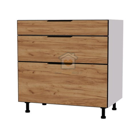 Szafka kuchenna z trzema szufladami cichy domyk 80 cm KAMMONO K2 Szafka kuchenna z trzema szufladami cichy domyk 80 cm KAMMONO K2