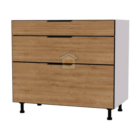 Szafka kuchenna z trzema szufladami cichy domyk 90 cm KAMMONO K2 Szafka kuchenna z trzema szufladami cichy domyk 90 cm KAMMONO K2