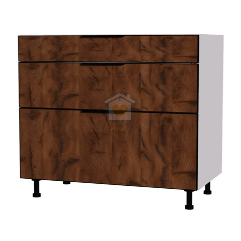 Szafka kuchenna z trzema szufladami cichy domyk 90 cm KAMMONO K2 Szafka kuchenna z trzema szufladami cichy domyk 90 cm KAMMONO K2