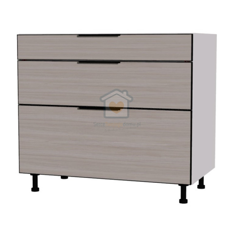Szafka kuchenna z trzema szufladami cichy domyk 90 cm KAMMONO K2 Szafka kuchenna z trzema szufladami cichy domyk 90 cm KAMMONO K2