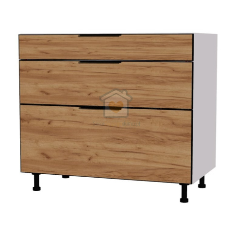 Szafka kuchenna z trzema szufladami cichy domyk 90 cm KAMMONO K2 Szafka kuchenna z trzema szufladami cichy domyk 90 cm KAMMONO K2