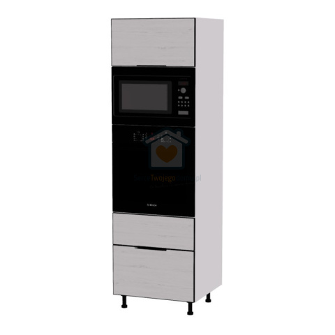 Słupek kuchenny do zabudowy piekarnika i mikrofali z szufladami 60 cm KAMMONO K2 Słupek kuchenny do zabudowy piekarnika i mikrofali z szufladami 60 cm KAMMONO K2