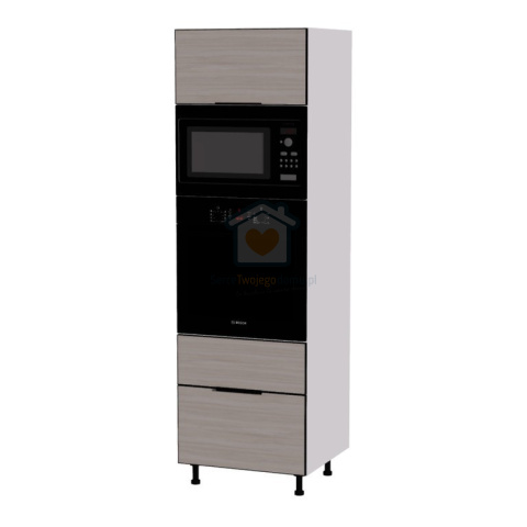 Słupek kuchenny do zabudowy piekarnika i mikrofali z szufladami 60 cm KAMMONO K2 Słupek kuchenny do zabudowy piekarnika i mikrofali z szufladami 60 cm KAMMONO K2