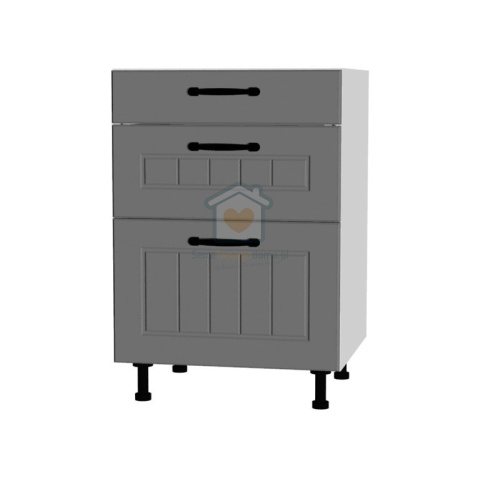 Szafka kuchenna z trzema szufladami cichy domyk 55 cm KAMMONO F7 Szafka kuchenna z trzema szufladami cichy domyk 55 cm KAMMONO F7