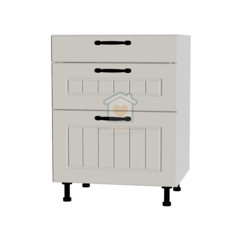 Szafka kuchenna z trzema szufladami cichy domyk 60 cm KAMMONO F7 Szafka kuchenna z trzema szufladami cichy domyk 60 cm KAMMONO F7