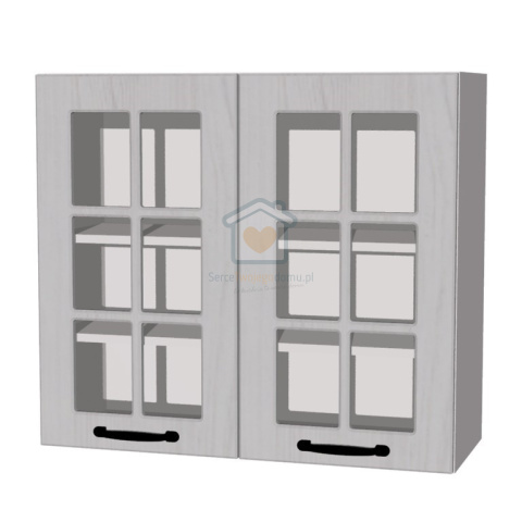 Szafka kuchenna witryna 80 cm KAMMONO F4 Szafka kuchenna witryna 80 cm KAMMONO F4