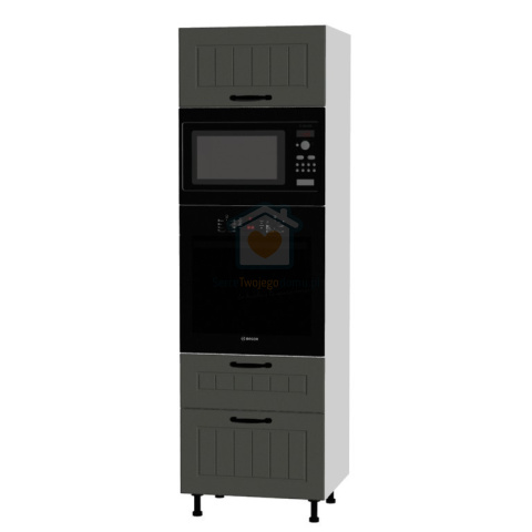 Słupek kuchenny do zabudowy piekarnika i mikrofali z szufladami 60 cm KAMMONO F7 Słupek kuchenny do zabudowy piekarnika i mikrofali z szufladami 60 cm KAMMONO F7