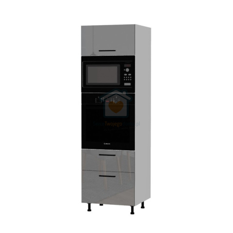 Słupek kuchenny do zabudowy piekarnika i mikrofali z szufladami 60 cm KAMMONO P4 Słupek kuchenny do zabudowy piekarnika i mikrofali z szufladami 60 cm KAMMONO P4
