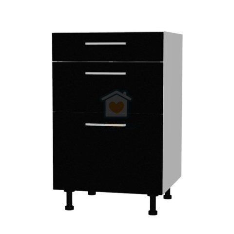 Szafka kuchenna z trzema szufladami cichy domyk 55 cm KAMMONO P4 Szafka kuchenna z trzema szufladami cichy domyk 55 cm KAMMONO P4