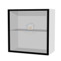 Szafka kuchenna wisząca 60 cm front ramka aluminiowa KAMMONO