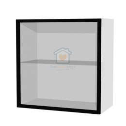 Szafka kuchenna wisząca 60 cm front ramka aluminiowa KAMMONO
