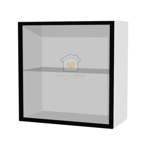 Szafka kuchenna wisząca 60 cm front ramka aluminiowa KAMMONO Szafka kuchenna wisząca 60 cm front ramka aluminiowa KAMMONO