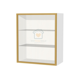 Szafka kuchenna wisząca 60 cm front ramka aluminiowa KAMMONO