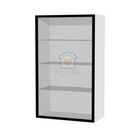 Szafka kuchenna wisząca 60 cm front ramka aluminiowa KAMMONO Szafka kuchenna wisząca 60 cm front ramka aluminiowa KAMMONO