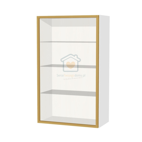 Szafka kuchenna wisząca 60 cm front ramka aluminiowa KAMMONO Szafka kuchenna wisząca 60 cm front ramka aluminiowa KAMMONO