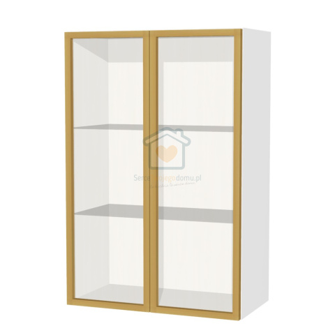 Szafka kuchenna wisząca 80 cm front ramka aluminiowa KAMMONO Szafka kuchenna wisząca 80 cm front ramka aluminiowa KAMMONO