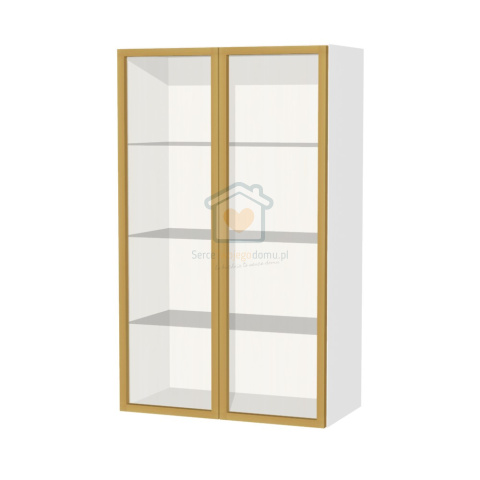 Szafka kuchenna wisząca 80 cm front ramka aluminiowa KAMMONO Szafka kuchenna wisząca 80 cm front ramka aluminiowa KAMMONO