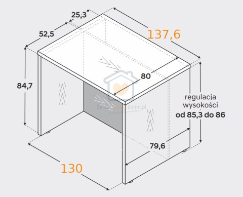 Wyspa kuchenna 130X80 cm Dąb Hikora KAM Wyspa kuchenna 130X80 cm Dąb Hikora KAM