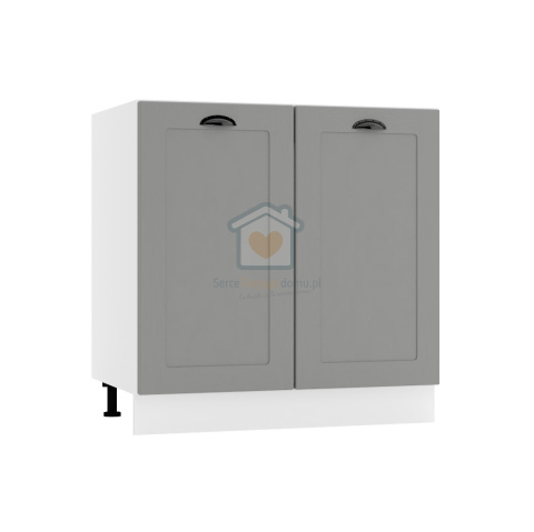 Szara szafka kuchenna pod zlewozmywak 80 cm ADELE Szara szafka kuchenna pod zlewozmywak 80 cm ADELE