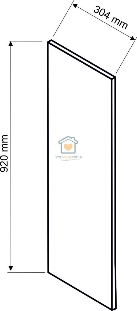 Panel boczny bok ozdobny do szafki wiszącej wysokość 92 cm KATE Panel boczny bok ozdobny do szafki wiszącej wysokość 92 cm KATE