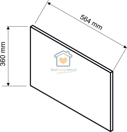 Panel boczny bok ozdobny do nadstawki gł. 58 cm KATE Panel boczny bok ozdobny do nadstawki gł. 58 cm KATE