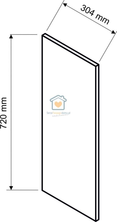 Panel boczny bok ozdobny do szafki wiszącej wysokość 72 cm ZOYA Panel boczny bok ozdobny do szafki wiszącej wysokość 72 cm ZOYA
