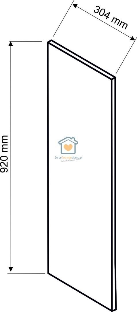 Panel boczny bok ozdobny do szafki wiszącej wysokość 92 cm ZOYA Panel boczny bok ozdobny do szafki wiszącej wysokość 92 cm ZOYA