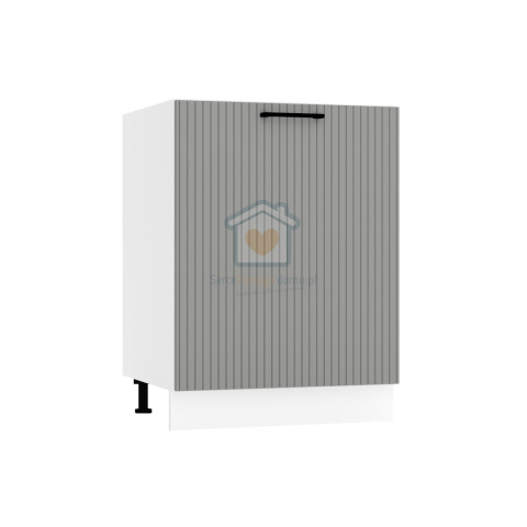 Szara szafka kuchenna 1-drzwiowa pod zlewozmywak 60 cm KATE Szara szafka kuchenna 1-drzwiowa pod zlewozmywak 60 cm KATE