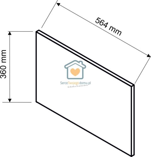 Panel boczny bok ozdobny do nadstawki gł. 58 cm ZOYA Panel boczny bok ozdobny do nadstawki gł. 58 cm ZOYA