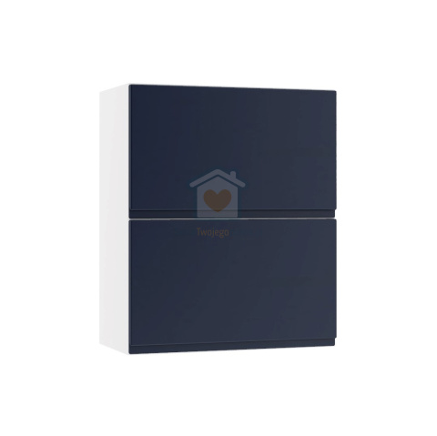 Granatowa wisząca szafka kuchenna 2-drzwiowa 60 cm LIVIA Granatowa wisząca szafka kuchenna 2-drzwiowa 60 cm LIVIA