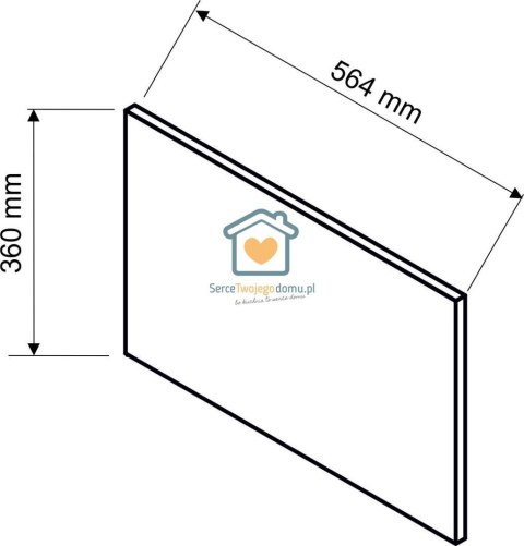 Panel boczny bok ozdobny do nadstawki gł. 58 cm LIVIA Panel boczny bok ozdobny do nadstawki gł. 58 cm LIVIA