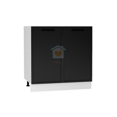 Czarna szafka kuchenna pod zlewozmywak 80 cm EMILY Czarna szafka kuchenna pod zlewozmywak 80 cm EMILY