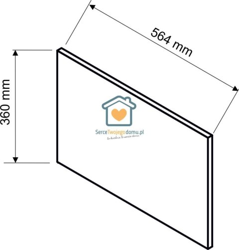 Panel boczny bok ozdobny do nadstawki gł. 58 cm IRMA Panel boczny bok ozdobny do nadstawki gł. 58 cm IRMA