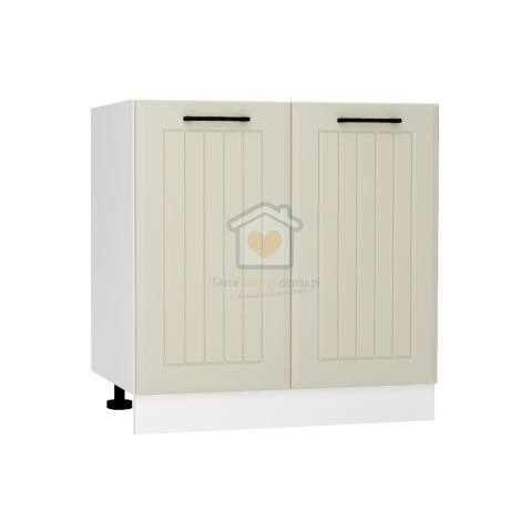 Beżowa szafka kuchenna 2-drzwiowa 80 cm IRMA Beżowa szafka kuchenna 2-drzwiowa 80 cm IRMA