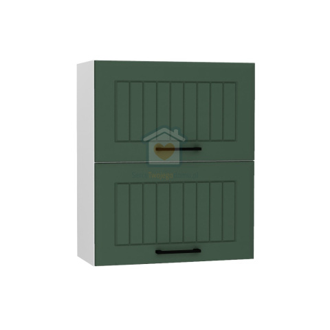 Zielona wisząca szafka kuchenna 2-drzwiowa 60 cm IRMA Zielona wisząca szafka kuchenna 2-drzwiowa 60 cm IRMA