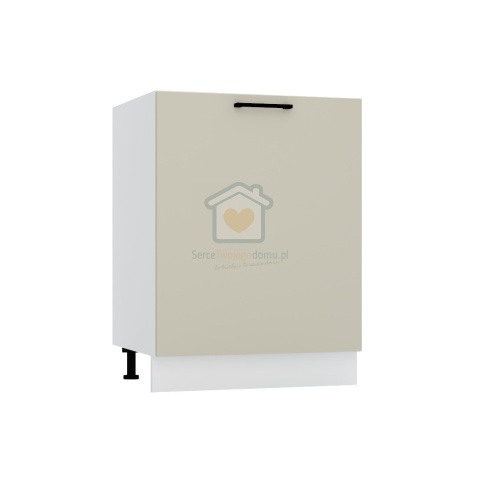 Beżowa szafka kuchenna 1-drzwiowa pod płytę 60 cm DENIS Beżowa szafka kuchenna 1-drzwiowa pod płytę 60 cm DENIS