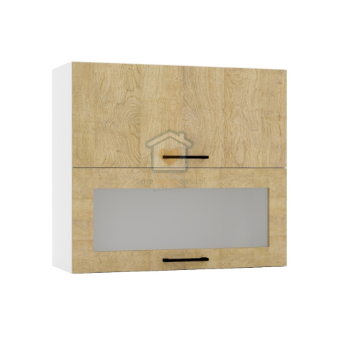 Dąb London wisząca witryna kuchenna 2-drzwiowa 80 cm DENIS Dąb London wisząca witryna kuchenna 2-drzwiowa 80 cm DENIS