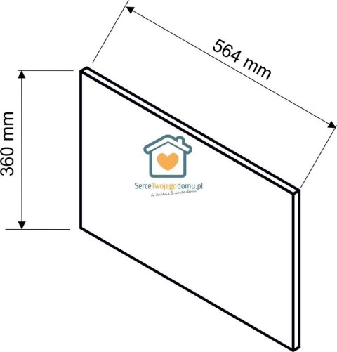Panel boczny bok ozdobny do nadstawki gł. 58 cm DENIS Panel boczny bok ozdobny do nadstawki gł. 58 cm DENIS