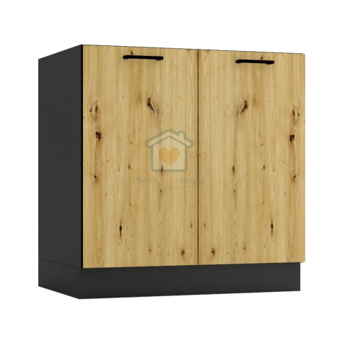 Szafka kuchenna dwudrzwiowa dolna stojąca dąb artisan 80 cm ANIKA LOFT Szafka kuchenna dwudrzwiowa dolna stojąca dąb artisan 80 cm ANIKA LOFT