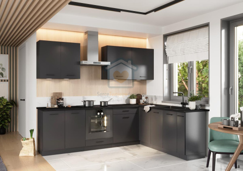Szafka kuchenna dolna jednodrzwiowa z szufladą grafit 60 cm ANIKA LOFT Szafka kuchenna dolna jednodrzwiowa z szufladą grafit 60 cm ANIKA LOFT