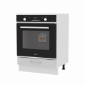 Szara szafka kuchenna do zabudowy piekarnika mat 60 cm NATALIA