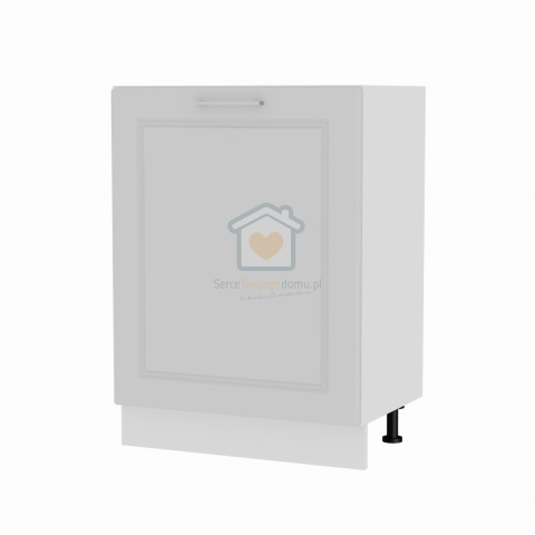 Szara szafka kuchenna jednodrzwiowa pod płytę gazową/indukcyjną mat 60 cm NATALIA Szara szafka kuchenna jednodrzwiowa pod płytę gazową/indukcyjną mat 60 cm NATALIA
