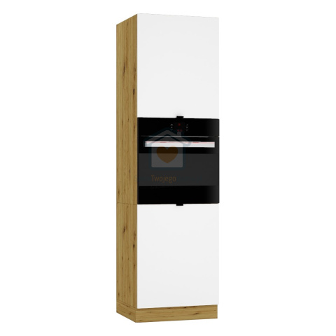 Słupek kuchenny do zabudowy piekarnika biały 60 cm GIANNA LOFT