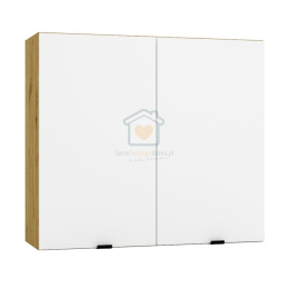 Szafka kuchenna dwudrzwiowa górna wisząca biała 80 cm GIANNA LOFT